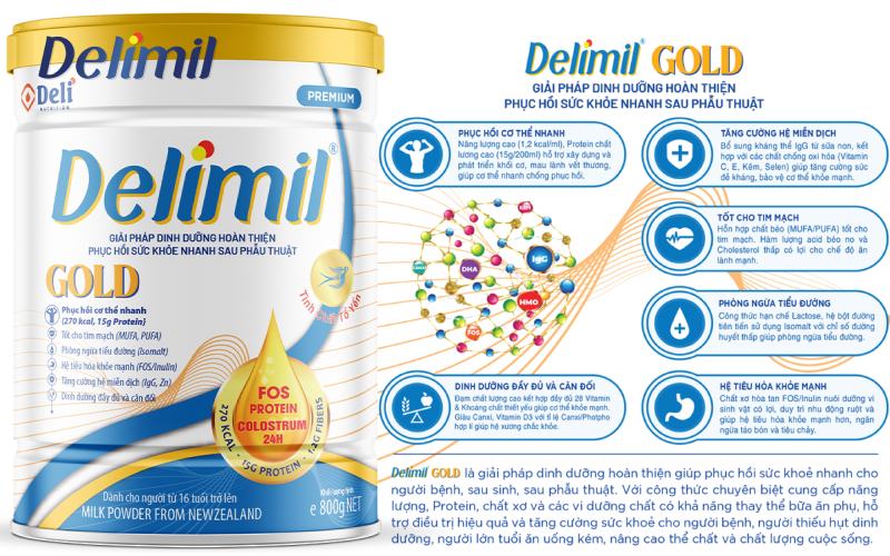 Sữa Delimil Gold